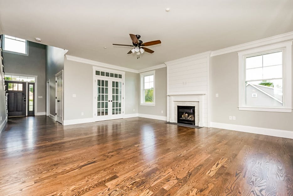 living room in new home